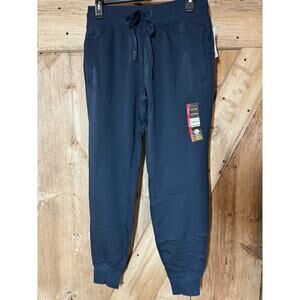NWT 2 Pack Athletic Works Women Soft Lightweight Jogger Pant w/ Pockets Navy Sm